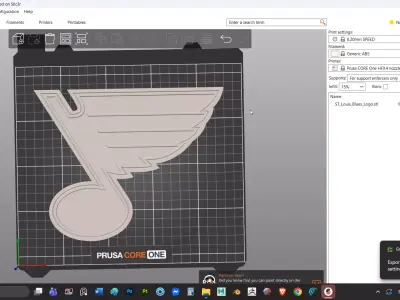 ST Louis Blues logo - Cinematic - 3D print 3D model