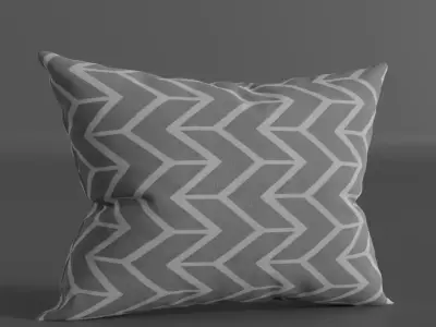 Pack of 8 Cushions 3D model