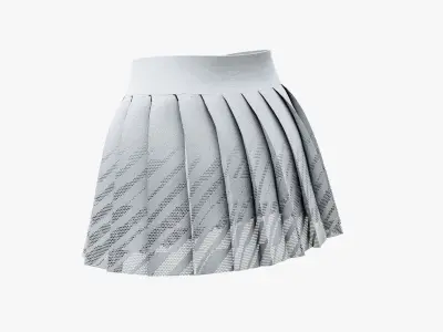 Sport Tennis Skirt Low-poly 3D model