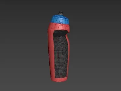 water bottle Low-poly 3D model