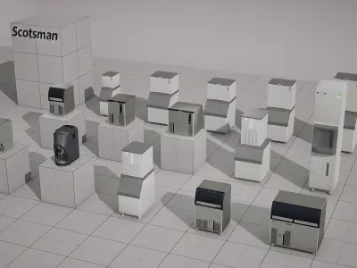 Scotsman Ice Maker - 15 Models Low-poly 3D model