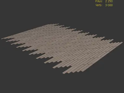 Wood floor Oak Nordic NEW WWL 3D model