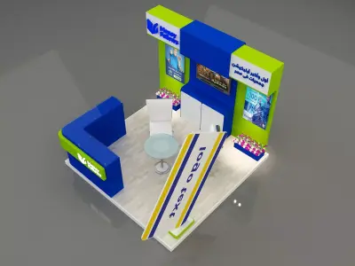 Booth Exhibition Stand a 652d 3D model