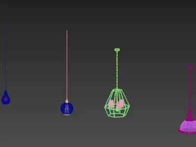 12 Modern Lamp 3D model
