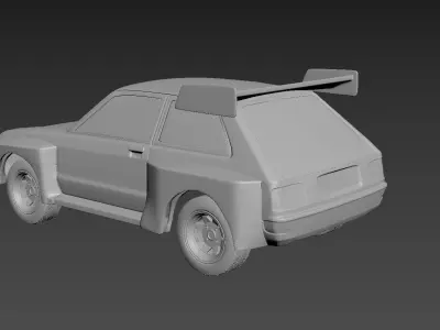 Toyota Starlet 60 1983 Body For Print 3D print model