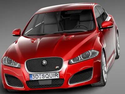 Jaguar XF-R 2013 3D model