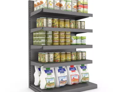 canned food 09 3D Low-poly 3D model