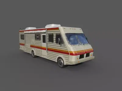 1986 Fleetwood Bounder RV Breaking Bads caravan Low-poly 3D model