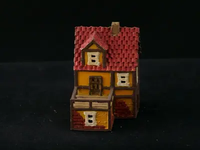 Medieval House 65 3D print model 3D model