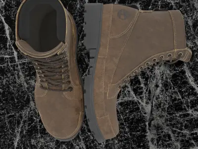 TIMBERLAND ORIGINALS 2 3D SHOES Low-poly 3D model