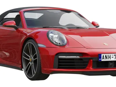 Porsche 911 Turbo S Cabriolet 2021 3D model