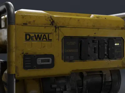 Mobile Generator Game Ready PBR Low-poly 3D model