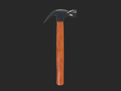 Hammer 3D Model Low-poly 3D model