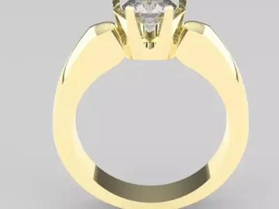 Premium 3D Ring Set  US6  US7  US12  High-Detail STL 3D print model