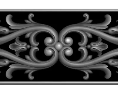 door 3D model dragonfly design greeting card 3D print model