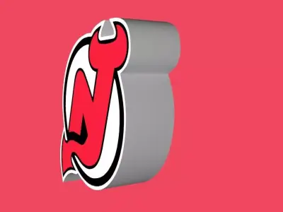 New Jersey Devils Team Logo 3D model