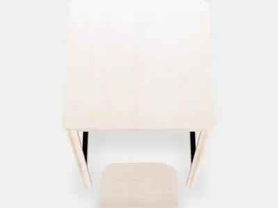 RONNINGE - RONNINGE Bar table and 2 bar stools Low-poly 3D model