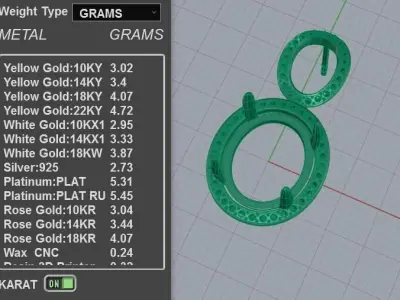  Diamond Halo Pearl Studs Earrings 3D print model
