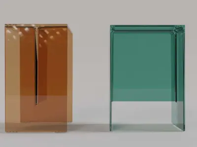 Kartell Maxbeam Stool Table Low-poly 3D model