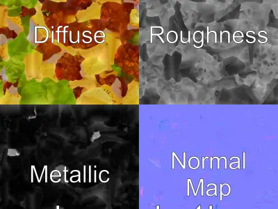 Street Style Taco with Seasoned Meat model pack Low-poly 3D model