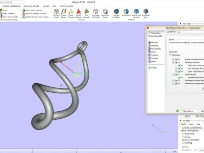 Earrings Twist Style 3D print model