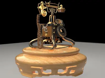 Chinese old phone 3D model