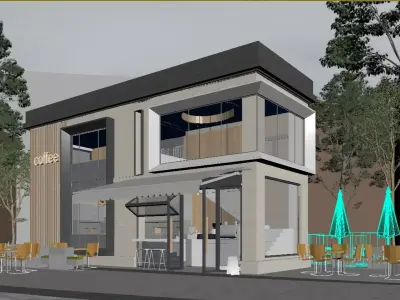 Modern Minimalist Architecture 3D model