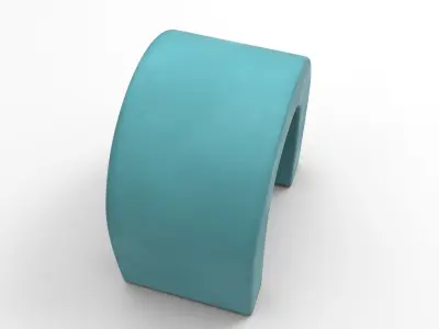 Kobu Kid Pouf Low-poly 3D model