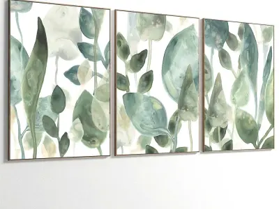 Abstract Painting Set of 3 pieces - No 24 Low-poly 3D model