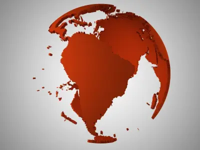 Globe Shell Brown 3D model