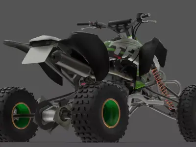 Shima 450  Performance Racing Motorcycle 3D Model Free low-poly 3D model