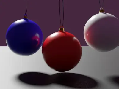 Simple  tree toys Decoration model Low-poly 3D model