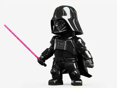 TOON VADER-B Rigged for Unreal Engine - Unity - MIXAMO  3D model