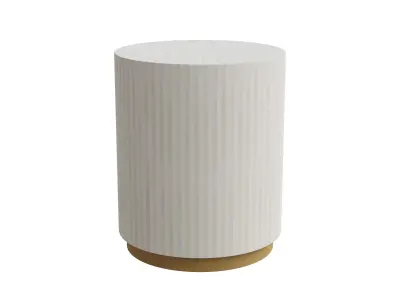 Light Beige Bohemian Side Table Low-poly 3D model