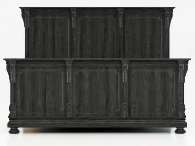 Restoration Hardware St James King Bed 3D model