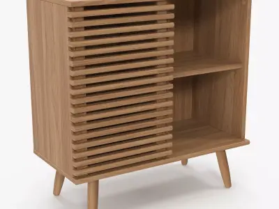Wooden Sideboard v1 Low-poly 3D model