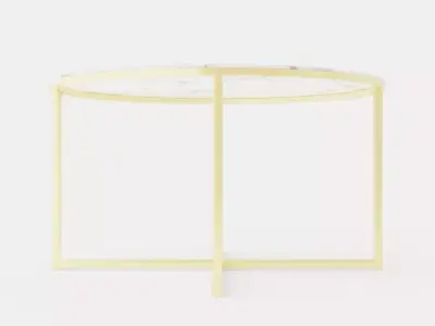 Nelly Coffee Table 80 Cm Around Low-poly 3D model