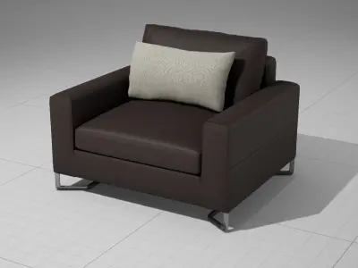 MolteniC Portfolio Chair Low-poly 3D model