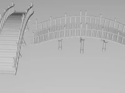 Bridge Collection - Game Ready Low-poly 3D model