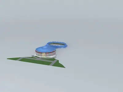 MODERN STADIUM COMPLEX 3D model
