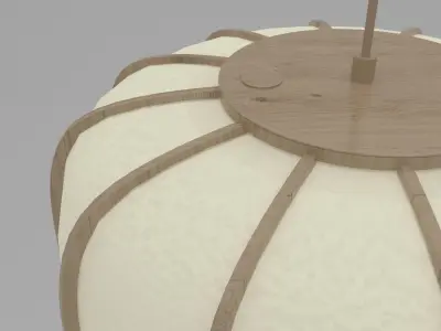 Botan Pendant Light Low-poly 3D model