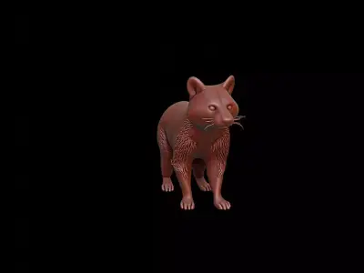 Raccoon Animal Sculpture 3D print model get