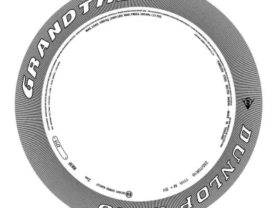 pneus grandtrex rims 3D model