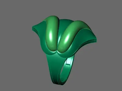 Women Ring Plain Ring Ready STL 3DM Models Womens Rings 3D print model 65