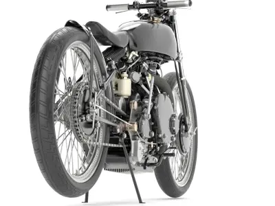 Jeff Decker 1952 Vincent Black Lightning Free 3D model