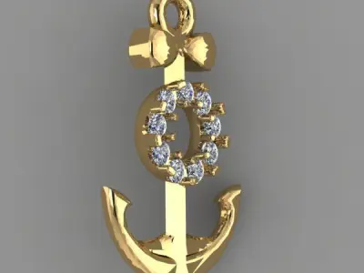 pendant anchor 3D print model