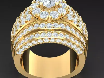 Luxury Men Rings Designs 4MR084 3D print model
