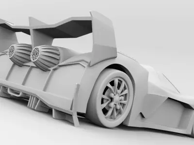 Devel Sixteen Only Car Model Outer Body No Tex  Int 3D model