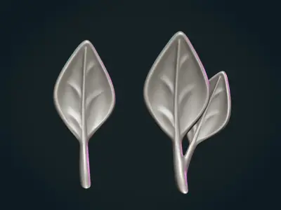 Leaves leaf 3D print model