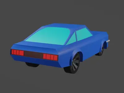 low poly car Free 3D model get